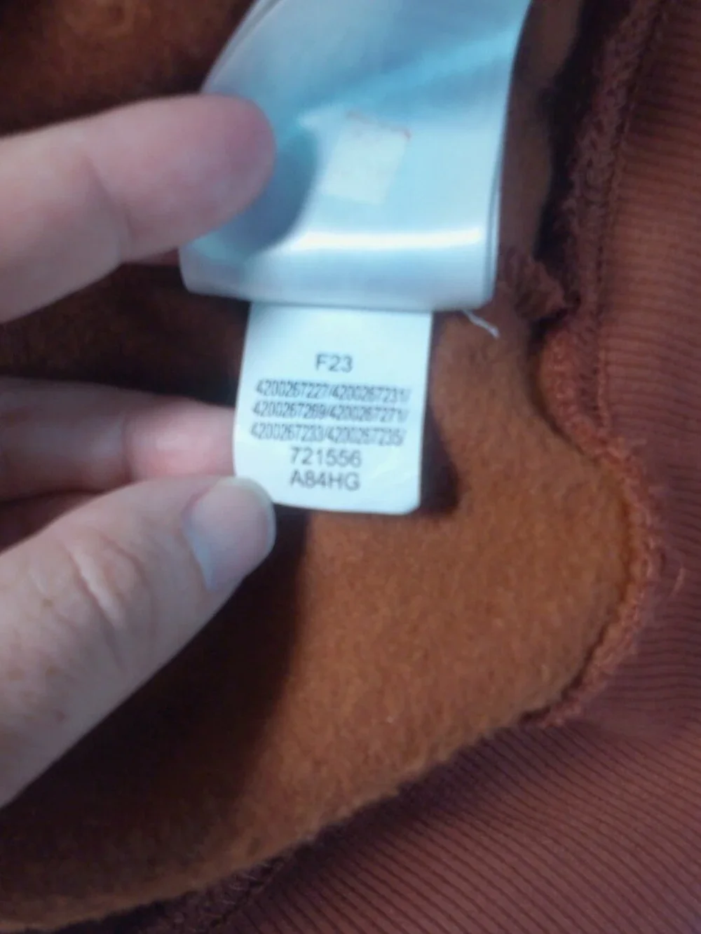 The North Face Men’s 3XL Rust Brown Half Dome Logo Hoodie Fleece